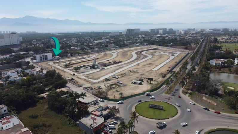 Aerial view of Nuevo Vallarta and Las Tecas surroundings